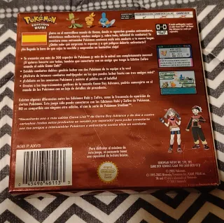 Pokémon Rubí Game Boy Advance