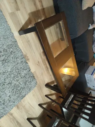 Conjunto mesa centro y mesa comedor con 3sillas