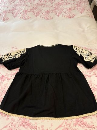 Camisa Zara Talla XL Bordados Manga