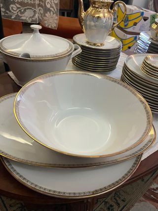Set completo piatti porcellana oro