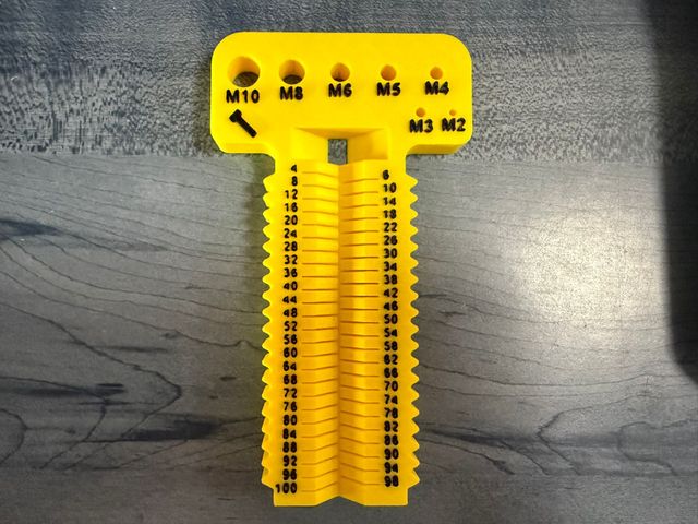 Medidor de tornillos