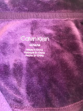 Sudadera Calvin Klein Terciopelo Mujer Talla M