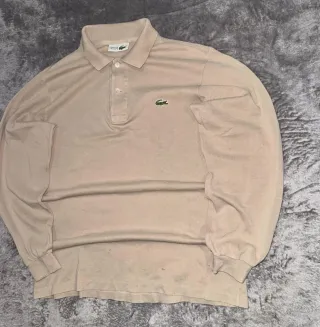 Jersey Polo Classic Retro Vintage LACOSTE beige M