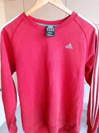 Sudadera Adidas Roja Hombre