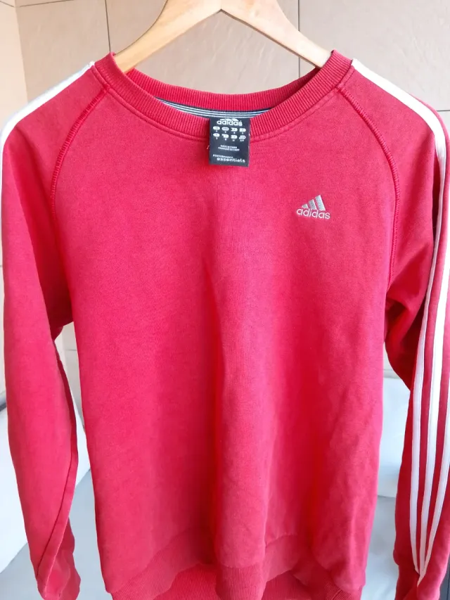 Sudadera Adidas Roja Hombre