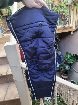 Chaqueta porteo y premama azul/rojo