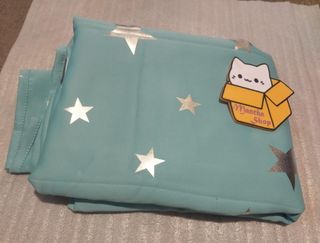 Tende opache termiche turchese stella 140x280