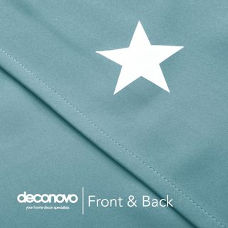 Tende opache termiche turchese stella 140x280