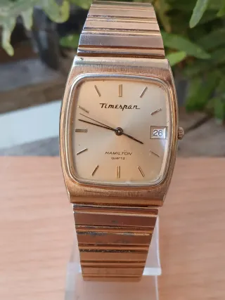 Reloj Hamilton Timespan Cuarzo Dorado