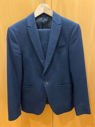 Traje Zara Azul Marino Talla S