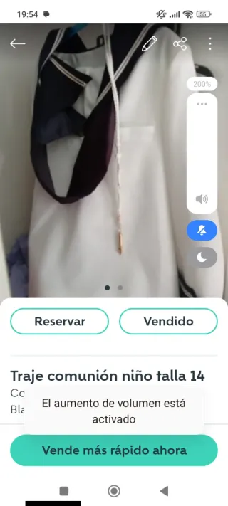 Traje de comunión niño talla 14 Albababy