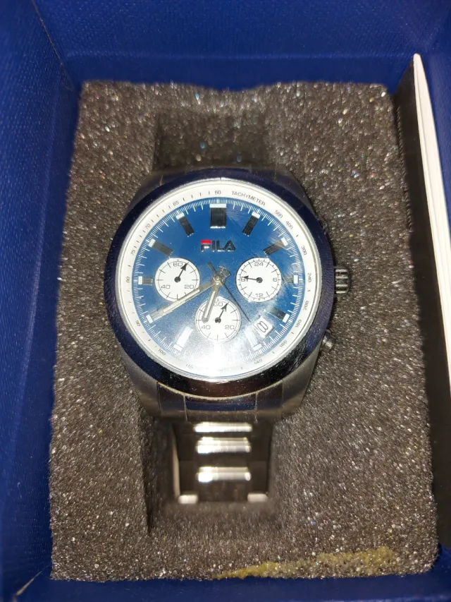 Orologio Fila Cronografo Blu e Argento