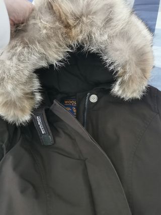 Parka Woolrich donna marrone nuova