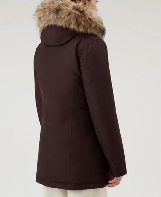 Parka Woolrich donna marrone nuova