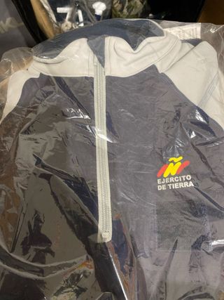 Sudadera Ejercito de Tierra Negra y Gris Talla S