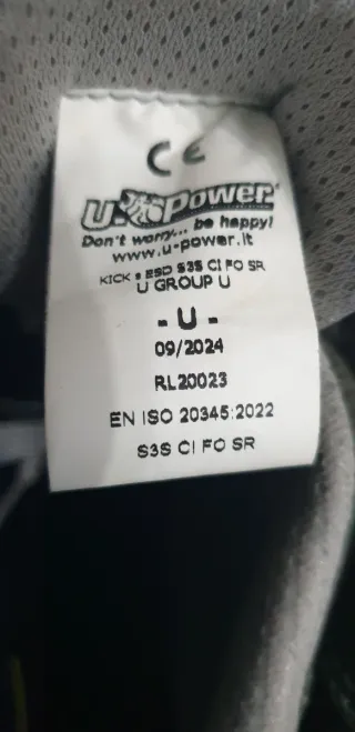 Scarpe da lavoro antinfortunistiche u-power n 45