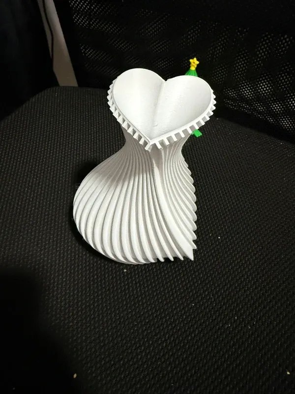 Jarrón Corazón Blanco