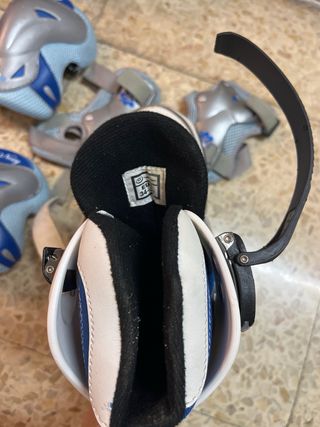 Patines en línea talla 34-37 + protecciones