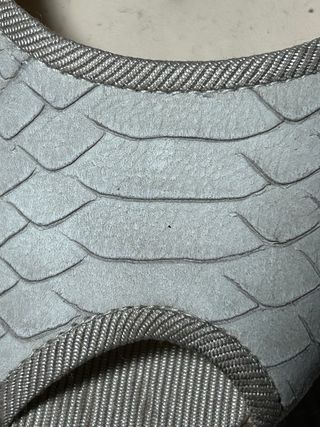 Zapatos Peep Toe Piel Serpiente Beige Talla 37.5