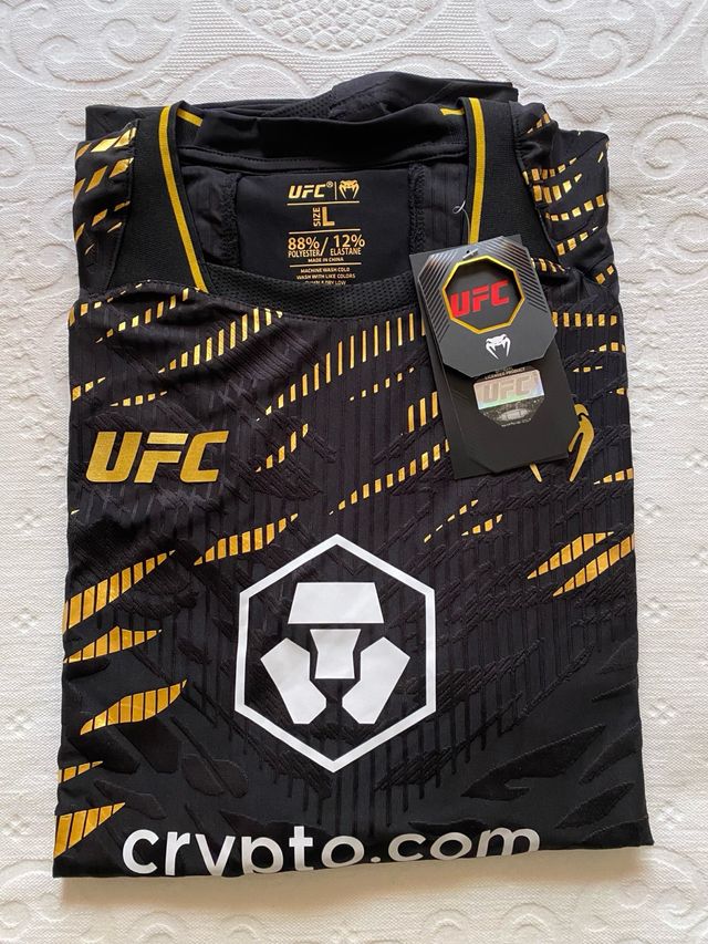 Camiseta UFC Venum Fight Night Negra Talla L
