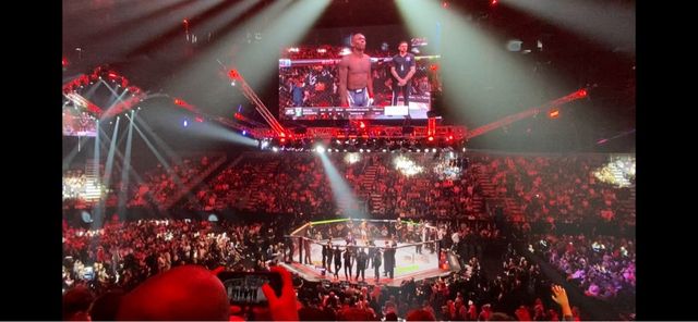 Camiseta UFC Venum Fight Night Negra Talla L