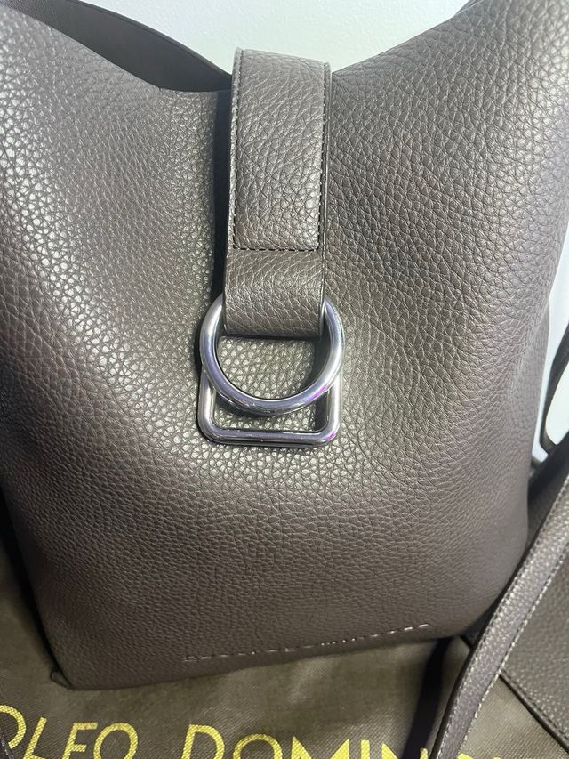 Bolso Adolfo Dominguez Gris Piel