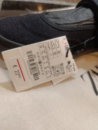 Bailarinas/merceditas tira velcro, suela goma ZARA