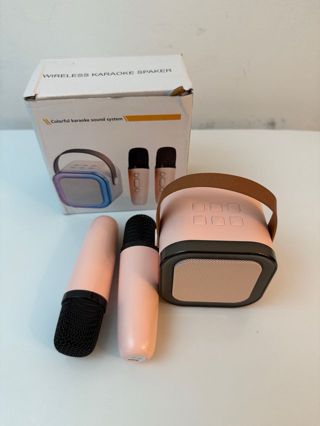 Altavoz Karaoke Inalámbrico con Micrófonos