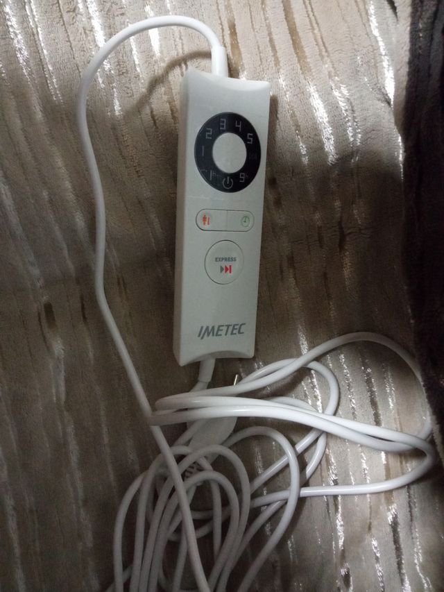 Manta Eléctrica IMETEC XL Beige/Marrón 150*90cm