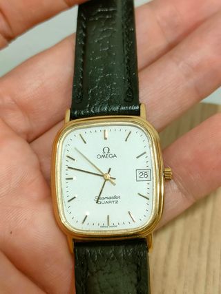 Omega Seamaster Quartz Reloj Dorado