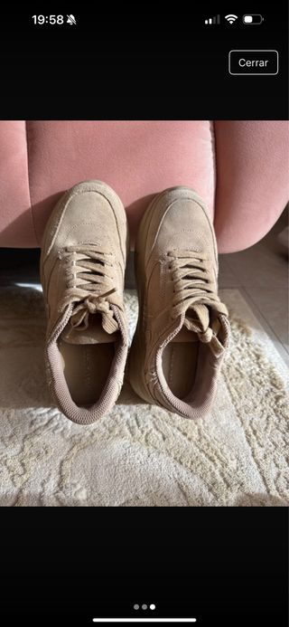 Zapatos de plataforma beige