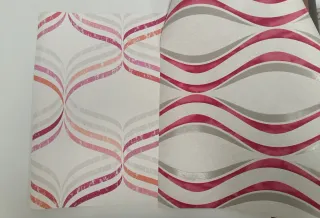 Lote de 9 papeles pintados de muestrario.