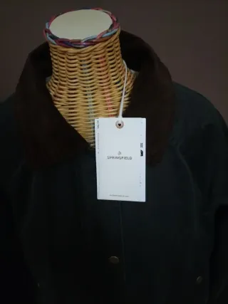 Parka encerada verde