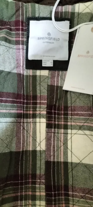 Parka encerada verde