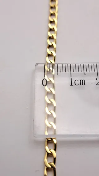 Gargantilla de oro 18k con eslabones entrelazados