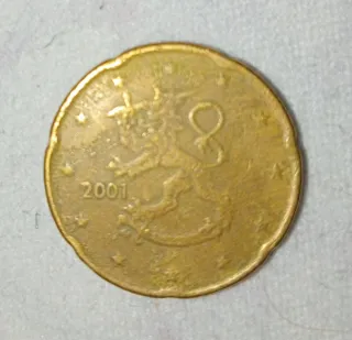 Moneda de 20 céntimos de 2001