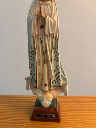 Virgen de Fátima Estatua Corona Rosarios
