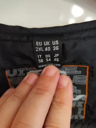 Chaqueta Moto Cuero IXON Talla 56 Racing