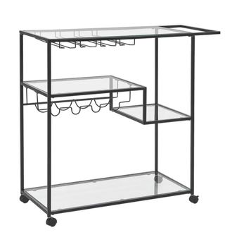 Carrito de cocina industrial cristal y metal