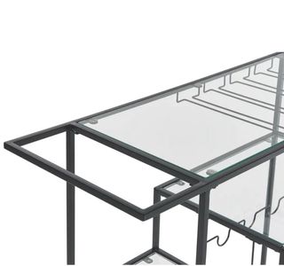 Carrito de cocina industrial cristal y metal