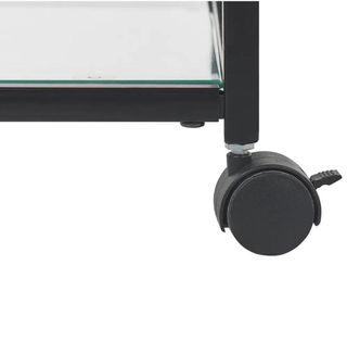 Carrito de cocina industrial cristal y metal