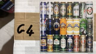 Lattine di birra da collezione vuote