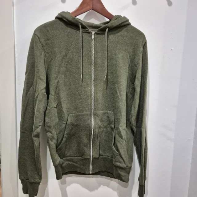Sudadera verde con cremallera