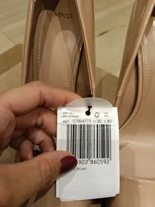 Zapatos de tacón Nude Talla 40 Sin Estrenar