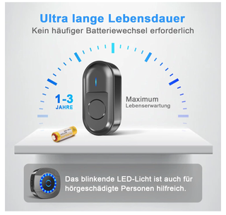 Timbre inalámbrico exterior Surfou largo alcance