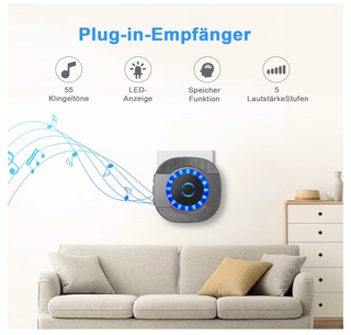 Timbre inalámbrico exterior Surfou largo alcance
