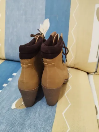 Botines mujer beige/marrón talla 40