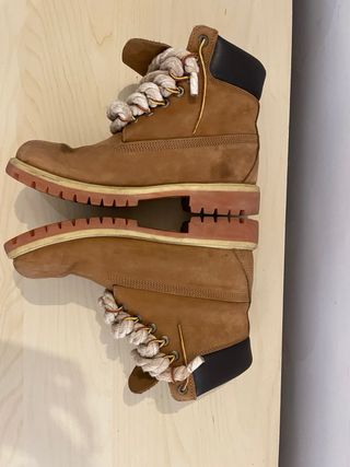 Timberland Stivali Marroni con Laccio Corda