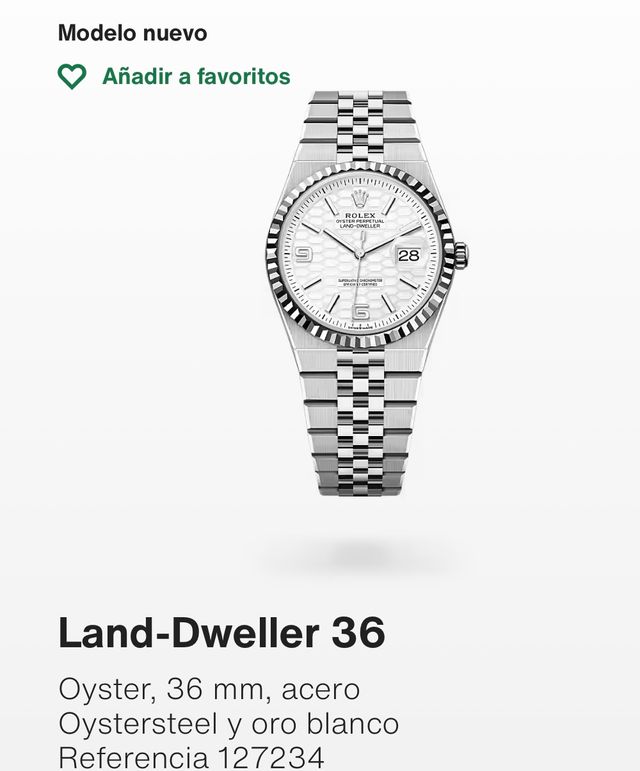 Rolex Land-Dweller Acero y oro blanco