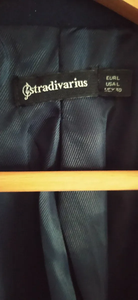 Americana Stradivarius azul mujer